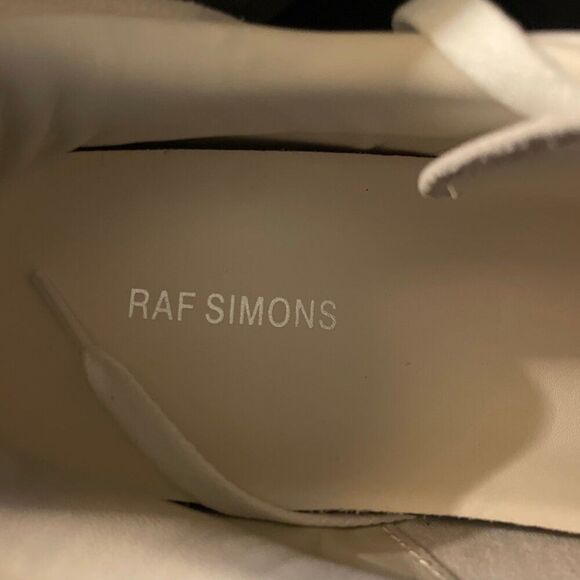 RAF SIMONS (RUNNER) ORION White Leather 1133 Mens 44 EUR US 11 UK 10 Taupe main image 9